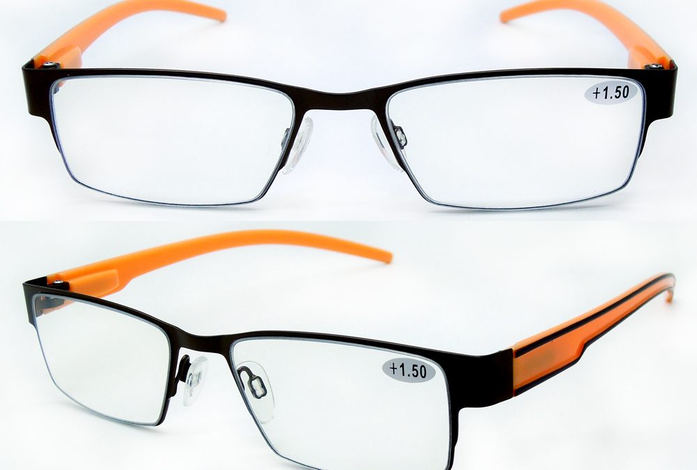 [Hot Item] Las ventas en caliente de acero inoxidable clásica trama óptica gafas de lectura